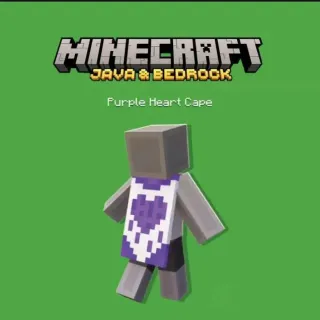 Minecraft Java & Bedrock Edition - Purple Heart Cape