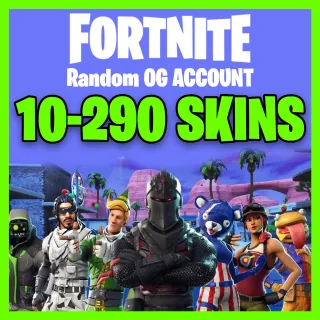 PC/PSN/XBOX - 10-290 SKINS FORTNITE OG RANDOM ACCOUNT - MAY INCLUDE MANY MORE GAMES - FULL MAIL ACCESS