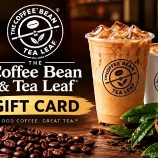 $50 coffee bean tea $ leaf gift card 