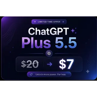 ChatGPT Plus GPT 5.5 + Codex + Dall-E
