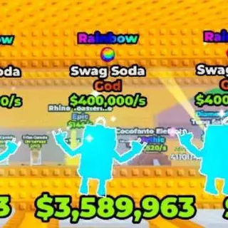 50x  Rainbow Swag Soda $400,000 | Break A Lucky Block! Tradable as for the moment!