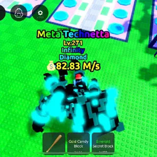$82.83 M/s Diamond Meta Technetta Lv. 271 I Escape Tsunami For Brainrots!