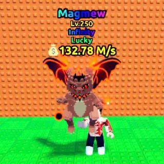 $132.78 M/s Lucky Magmew Lv. 250 I Escape Tsunami For Brainrots!