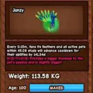 113 KG Godly Nightmare Peacock (15 S ) I Grow a Garden