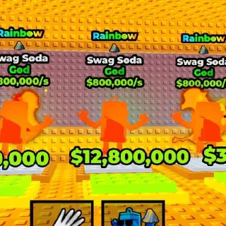 20x Rainbow Swap Soda $800,000/s | Break A Lucky Block!