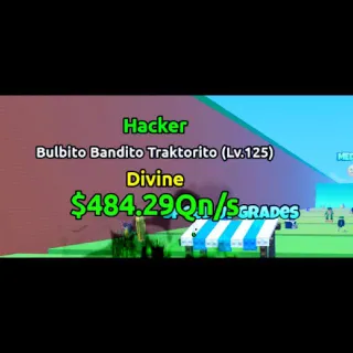 $484.29 Qn/s Hacker Bulbito Bandito Traktorito I Escape Tsunami For Brainrots!
