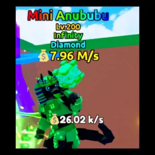 $ 7.96 M/s Diamond Mini Anububu Lv. 200 I Escape Tsunami For Brainrots!