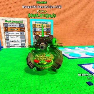 565.01 Qn/s Hacker Burgerini Bearini I Escape Tsuyfor Brainrots!