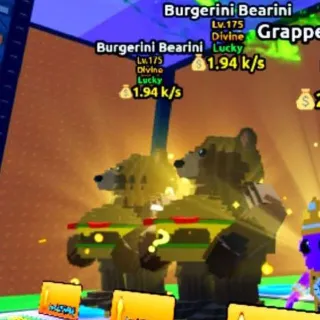 4x 1.94 k/s Lucky Burgerini Bearini | Escape Tsunami For Brainrots!