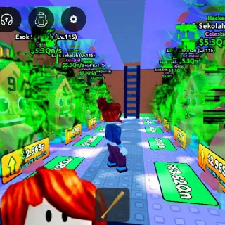 20X $5.3 Qn/s Hacker Esok Sekolah I Escape Tsunami For Brainrot!