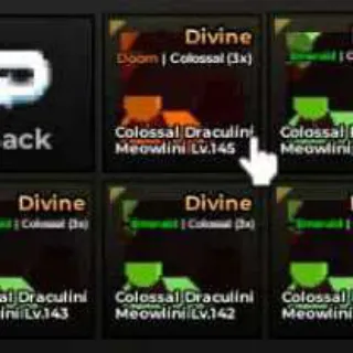 5x Collosal Draculini Meowli I Escape Tsunami For Brainrots!