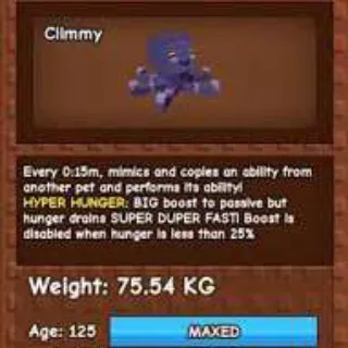 Huge Hyper Hunger Mimic Octupos 75+ Kg Level 125