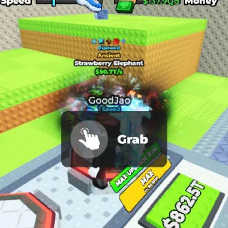 $50 T/ s Diamond Ancient Strawberry Elephant | No Rebirth I Lv. 100 | Climb For Brainrots