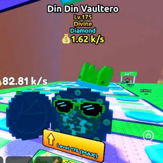 $1.62 k/s Diamond Din Din Vaultero I Escape Tsunami For Brainrots!