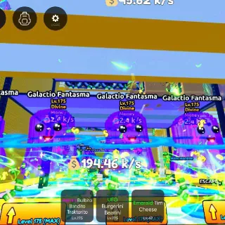 5X 2.4 k/s Money Galactio Fantasma Lvl 175 I Escape Tsunami For Brainrots!