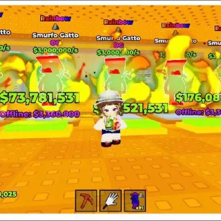 20X Rainbow Smurfo Gatto $3,000,000 I Break A Lucky Block!