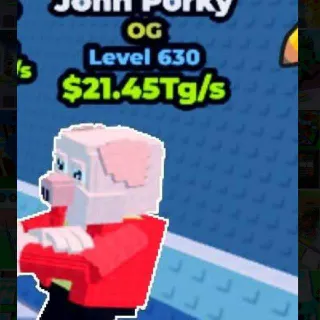 $21.45 Tg/s John Porky (OG) Level 630 I Escape Waves For Lucky Blocks