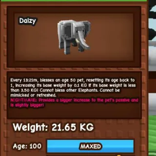 NIGHTMARE ELEPHANT ( 21.65 KG)