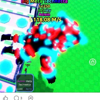 $118.08 M/s Admind Big Meta Technetta Lv. 250 I Escape Tsunami For Brainrots!