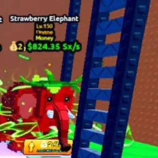 💰 2, $824.35 Sx/s Money Strawberry Elephant | Escape Tsunami For Brainrots!