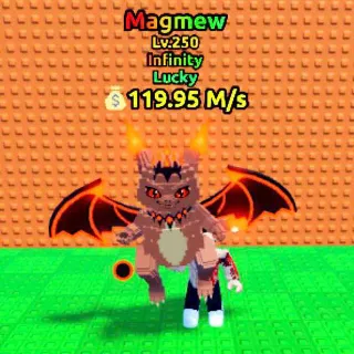 $119.95 M/s Lucky Magmew Lv. 250 I Escape Tsunami For Brainrots!