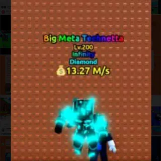 $13.27 M/s Diamond Big Meta Technetta Lv. 200 I Escape Tsunami For Brainrots!