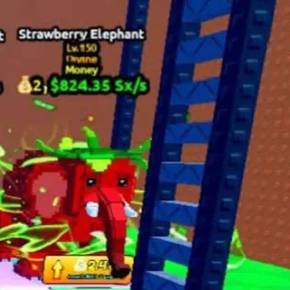 💰 2, $824.35 Sx/s Money Strawberry Elephant | Escape Tsunami For Brainrots!
