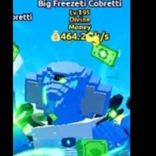 $464.20 Money Big Freezeti Cobretti Lv. 195 I Escape Tsunami For Brainrots!