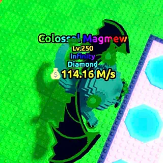 114 M/s Collosal Diamond Magmew Lv. 250 I Escape Tsunami For Brainrots!