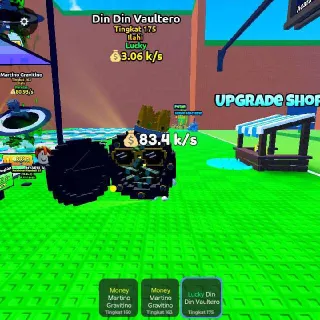 $3.06 k/s Lucky Din Din Vaultero Lvl 175 I Escape Tsunami For Brainrots!