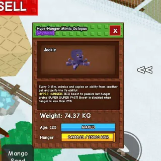 Huge Hyper Hunger Mimic Octupos 15 S No Toy (74-75 Kg )