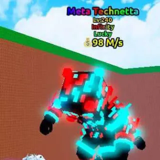 $98 M/s Lucky Meta Technetta Lv. 240 I Escape Tsunami For Brainrots!
