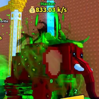 $833.03 k/s Hacker Strawberry Elephant Lv.200 I Escape Tsunami For Brainrots!