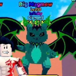 $56.65 M/s Diamond Big Magmew Lv. 230 I Escape Tsunami For Brainrots!