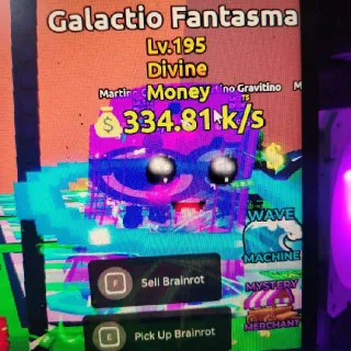 $334.81 k/s Money Galactio Fantasma I Escape Tsunami For Brainrots!