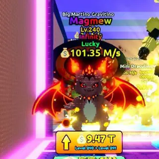 $101.35 M/s Lucky Magmew Lv. 240 I Escape Tsunami For Brainrots!