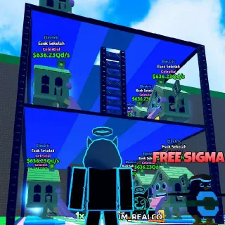 10x Electric Esok Sekolah 636.23 Qd/s | Escape Tsunami For Brainrots!