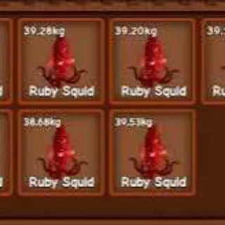 7x Semi-Huge Nightmare Ruby Squid (38-39+ KG) | Grow A Garden