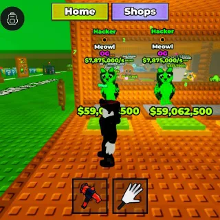 2X $7,875,000/s Hacker Meowl | Break A Lucky Block!