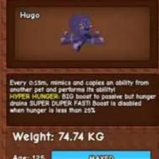 Huge Hyper Mimic Octupos 74 + Kg 15 S No Toy Level 125