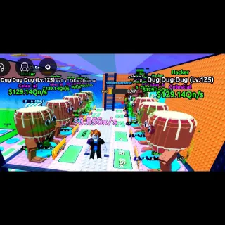 8X $129.14 Qn/s Hacker Dug Dug Dug | Escape Tsunami For Brainrots