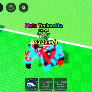 $93.29 M/s Lucky  Meta Technetta Lv. 246 I Escape Tsunami For Brainrots!