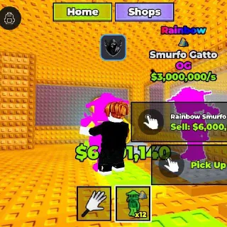 Rainbow Smurfo Gatto $,300,000/s I Break A Lucky Block!