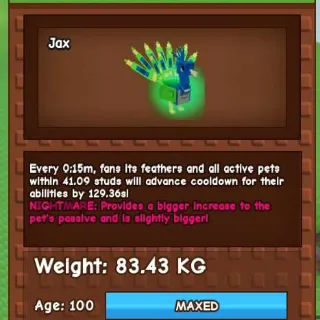 Titanic Nightmare Peacock 15 S No Toy | 83.43 KG | Grow A Garden