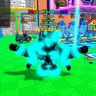 $9.28 M/s Diamond Meta Technetta Lv. 200 I Escape Tsunami For Brainrots!