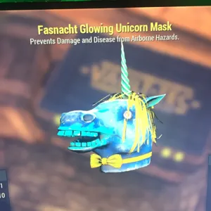 Glowing unicorn mask