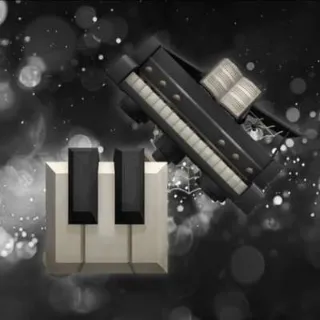 antique piano