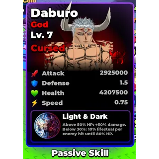 ❗ CURSED DABURO ❗ ROLL AN ANIME TO FIGHT!