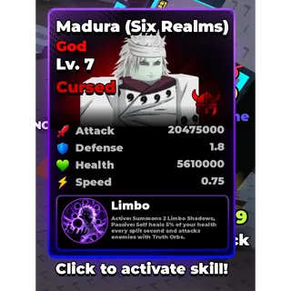 ❗ MADURA SIX REALMS ❗ ROLL AN ANIME TO FIGHT!