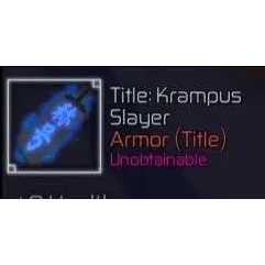 ❗ KRAMPUS SLAYER TITLE ❗ JUJUTSU INFINITE